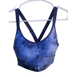 Under Armour Fitted Sports Bra Women's Size Small Blue